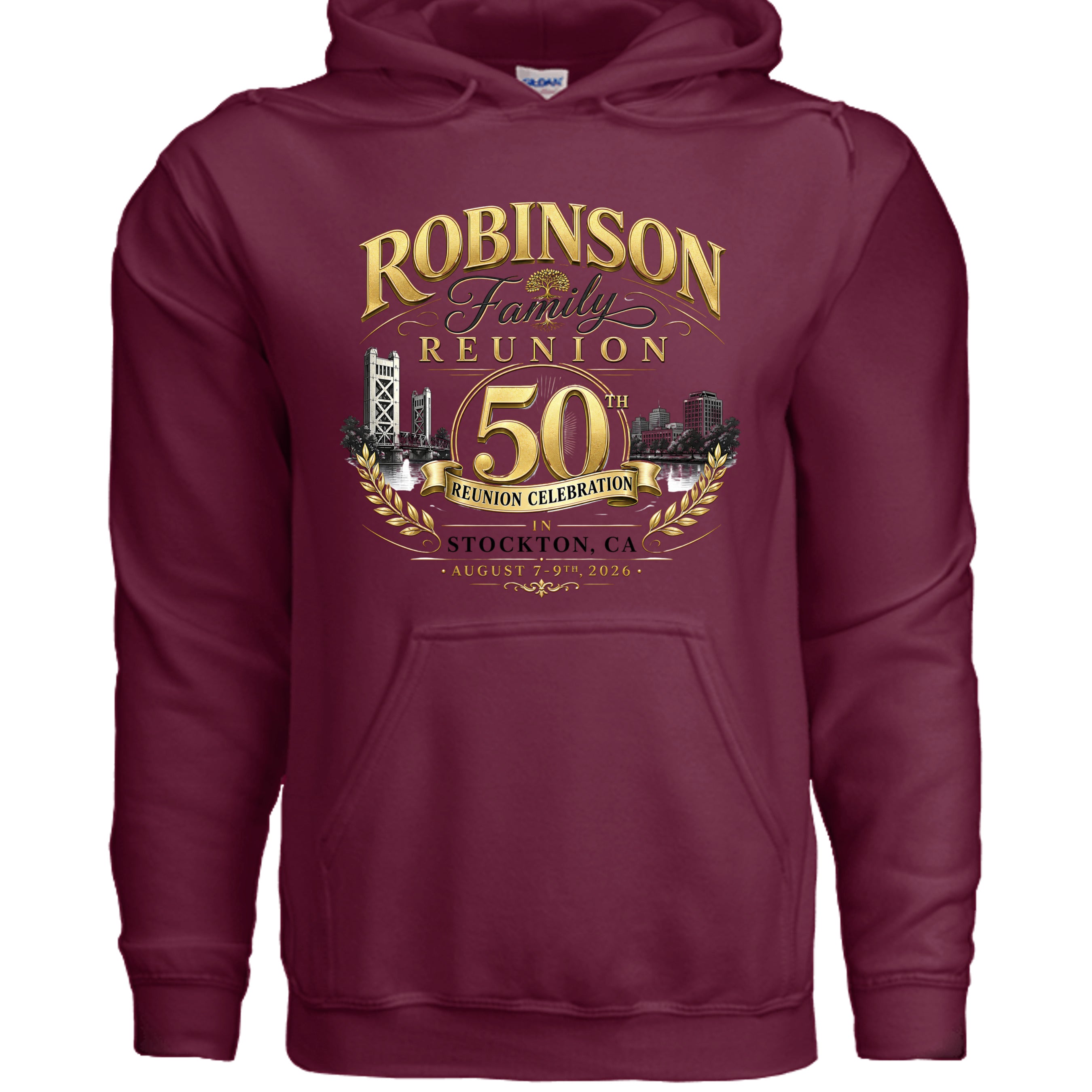MAROON - G185 - FRONT