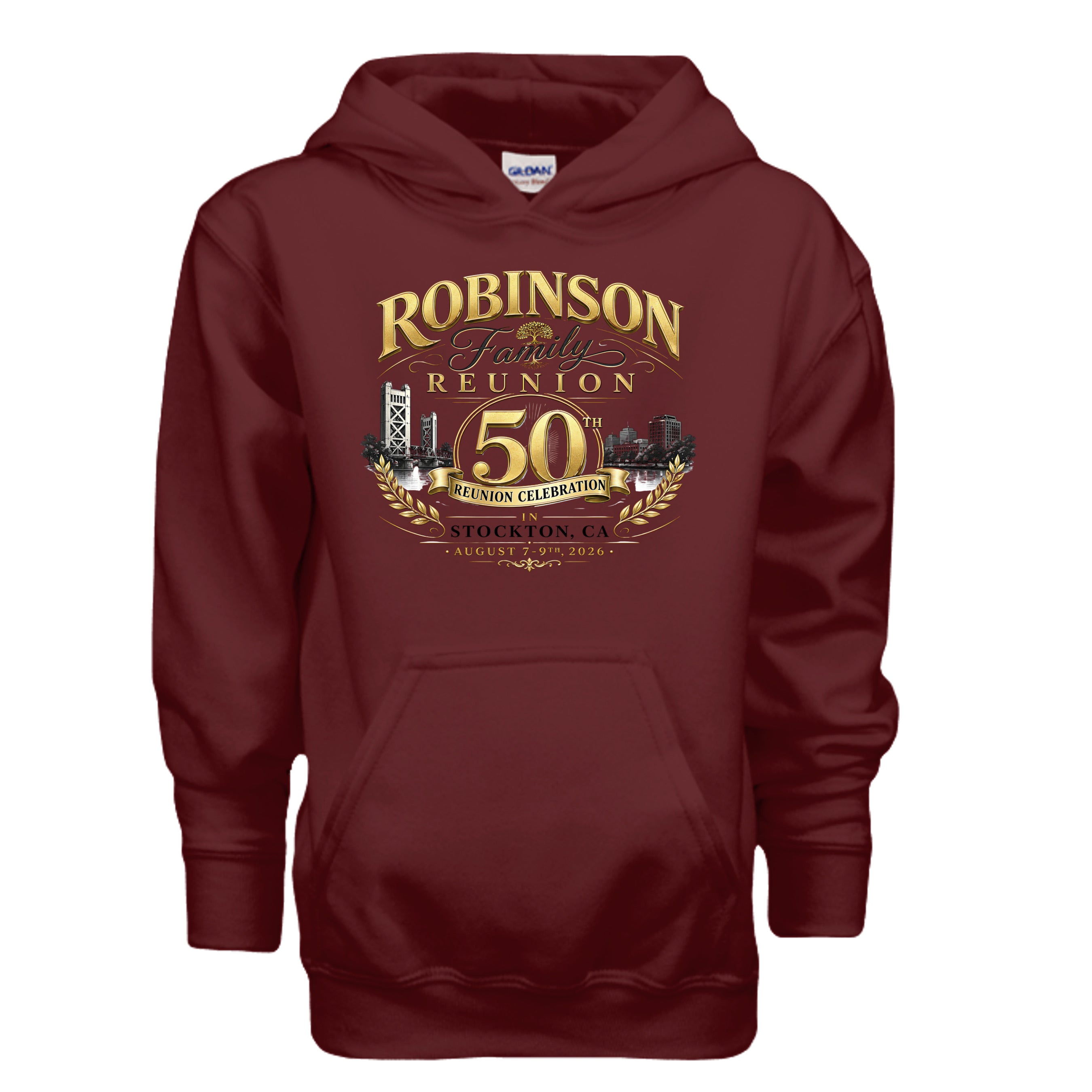 MAROON - G185B - FRONT